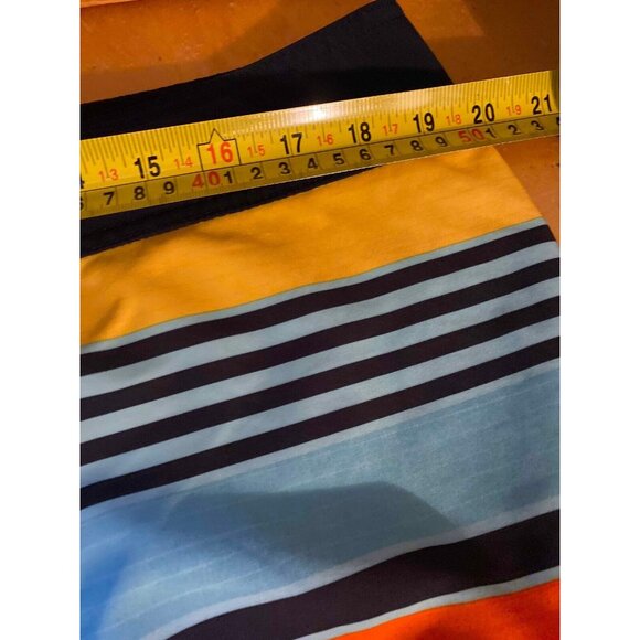 Quiksilver Colorblock Stripes Board Shorts Mens 38 Beach Swim Trunks AQYBS00024 - Picture 6 of 8